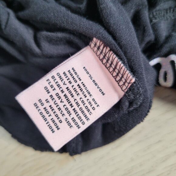 Juicy Couture Tank Top Size L Black All About Me Sleeveless Open Back Shirt - Picture 5 of 10